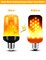 LED Flame Light Bulbs, 4 Modes Flickering Light Bulbs with Upside Down Effect, E26/E27 Flame Bulb for Halloween Christmas Party Patio Porch Home Indoor & Outdoor Decorations - 2 & Organizer Storage Tote Bag